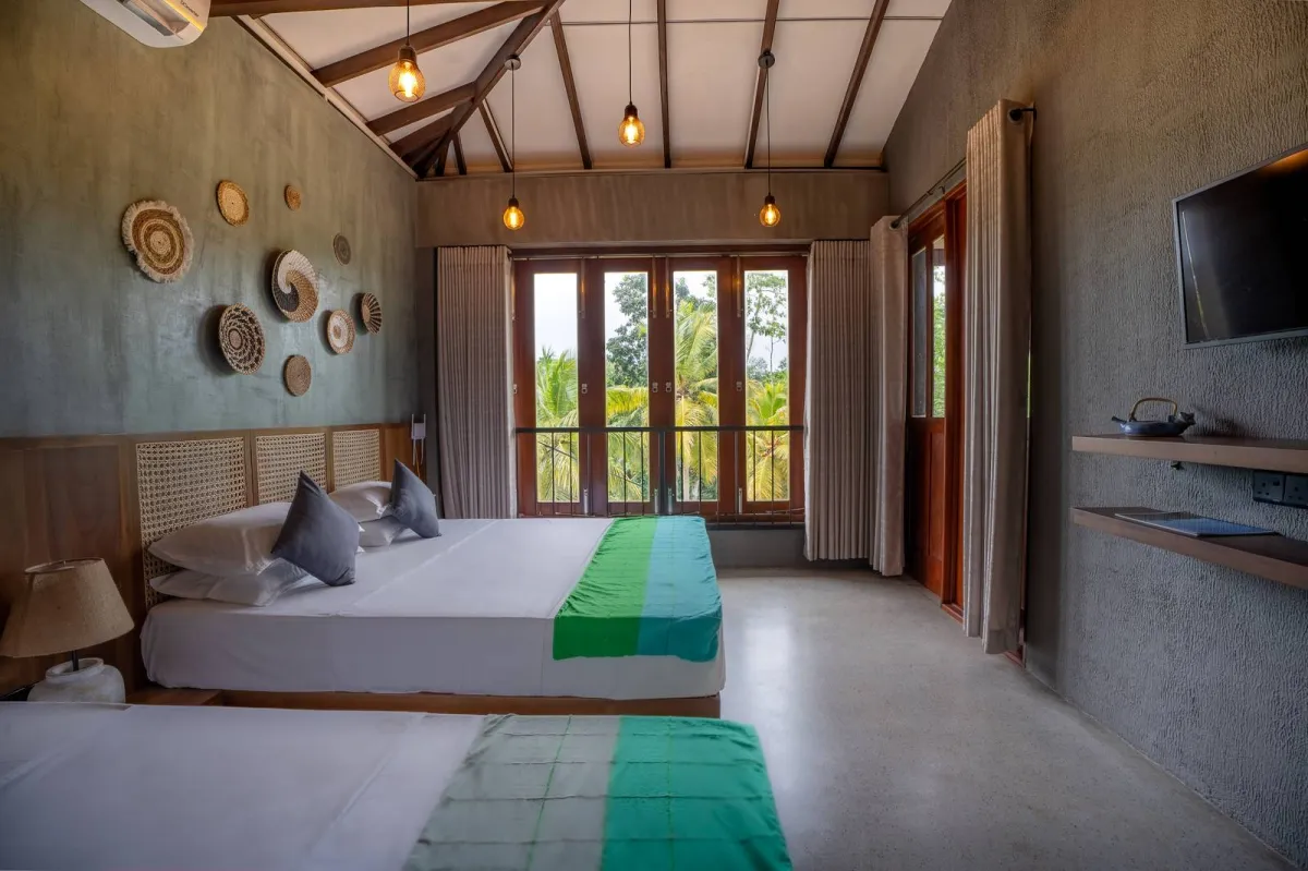 Bedroom with estate views